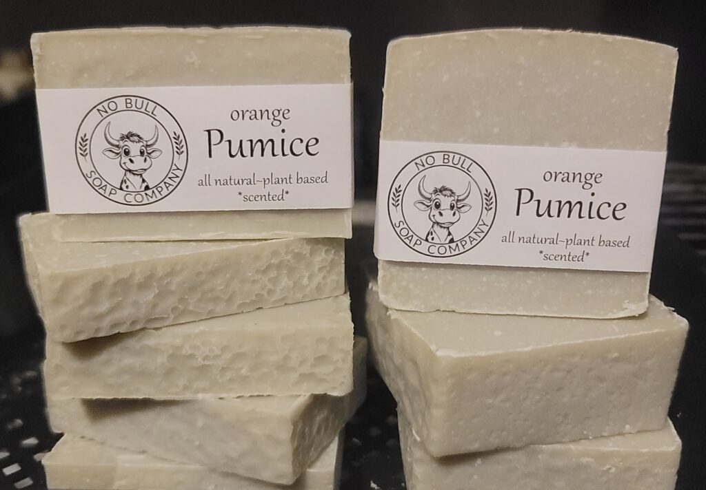 pumice soap, orange pumice hand soap, pumice bar soap